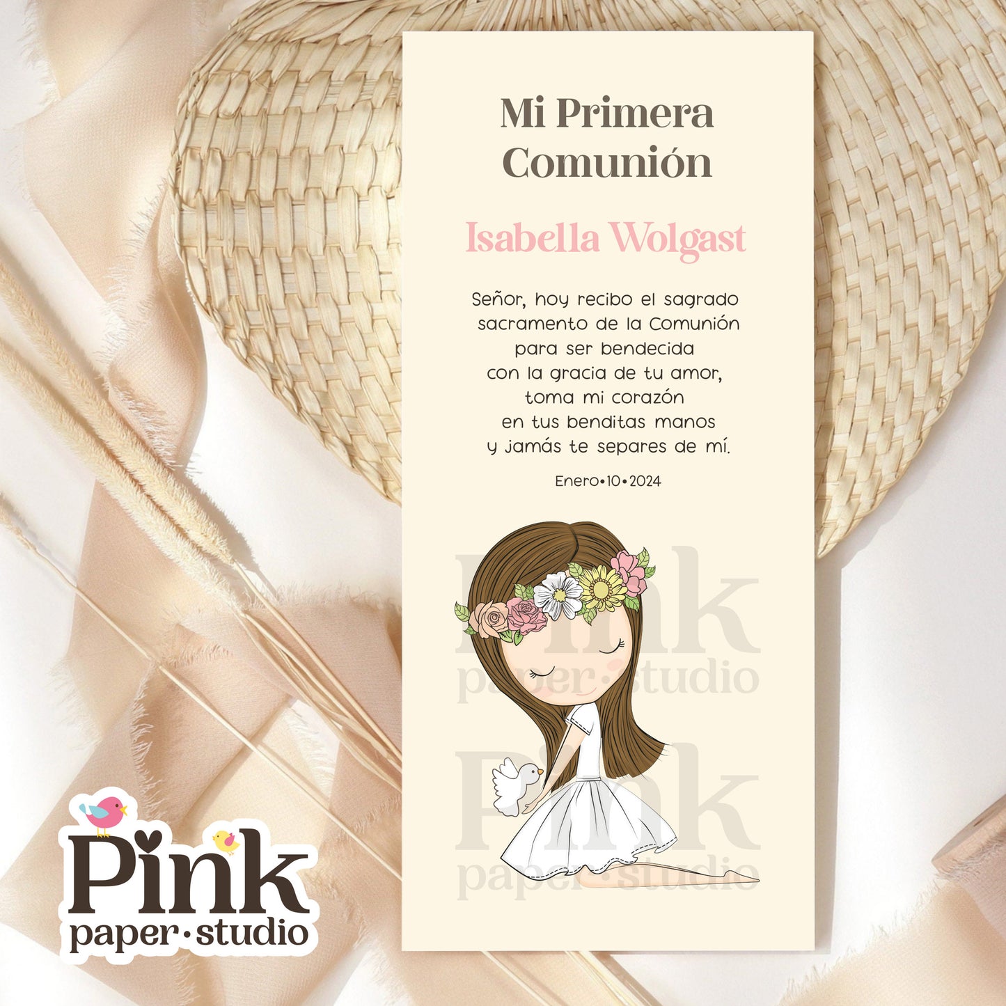 First Holy Communion Favor Cards
