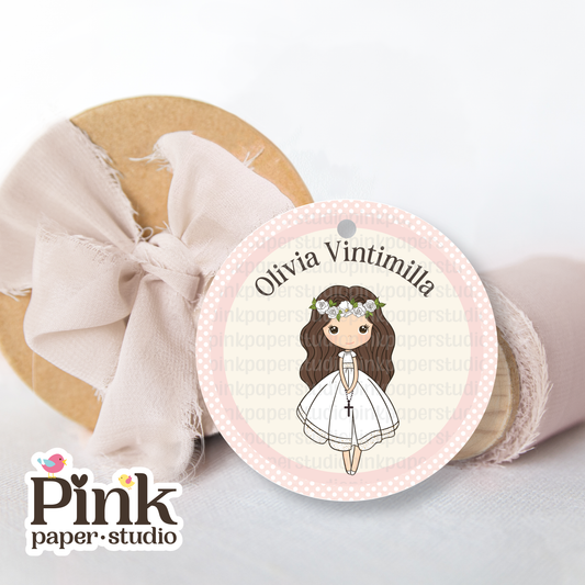 First Communion Tag • First Communion Tags for Girls