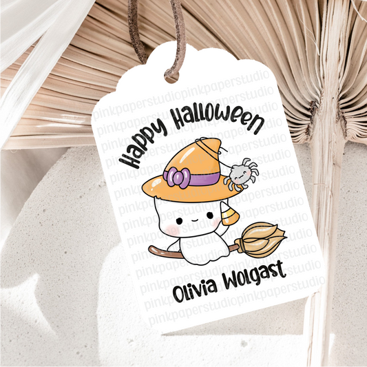 Ghost Halloween Tags • Set of 9 Tags