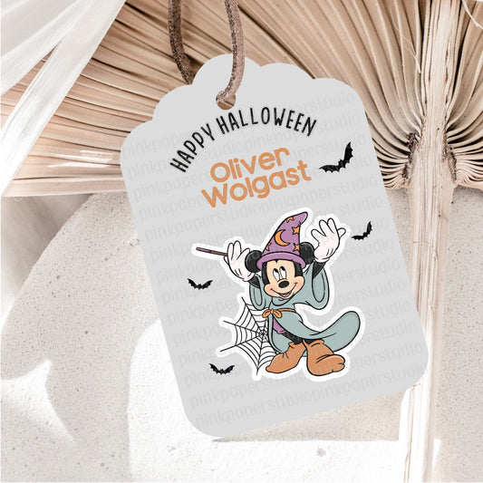 Mickey Mouse Halloween Tags • Set of 9 Tags