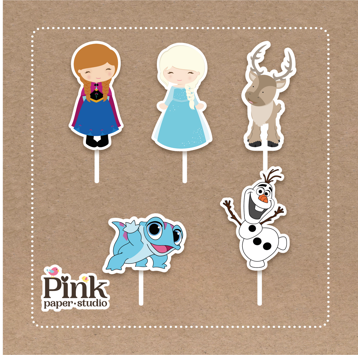 Frozen Cupcake Toppers
