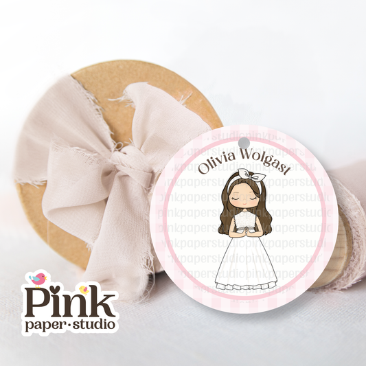 First Communion Tag • First Communion Tags for Girls