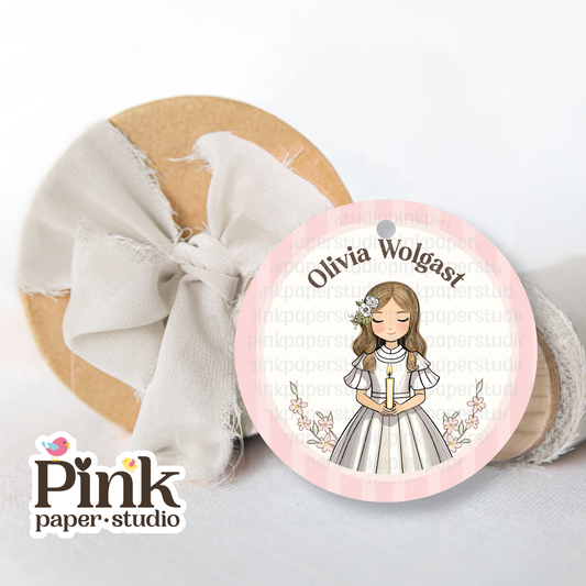 First Communion Tag • First Communion Tags for Girls