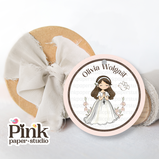 First Communion Tag • First Communion Tags for Girls