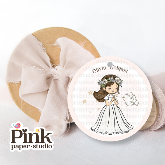 First Communion Tag • First Communion Tags for Girls