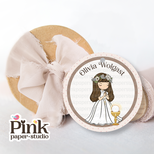 First Communion Tag • First Communion Tags for Girls