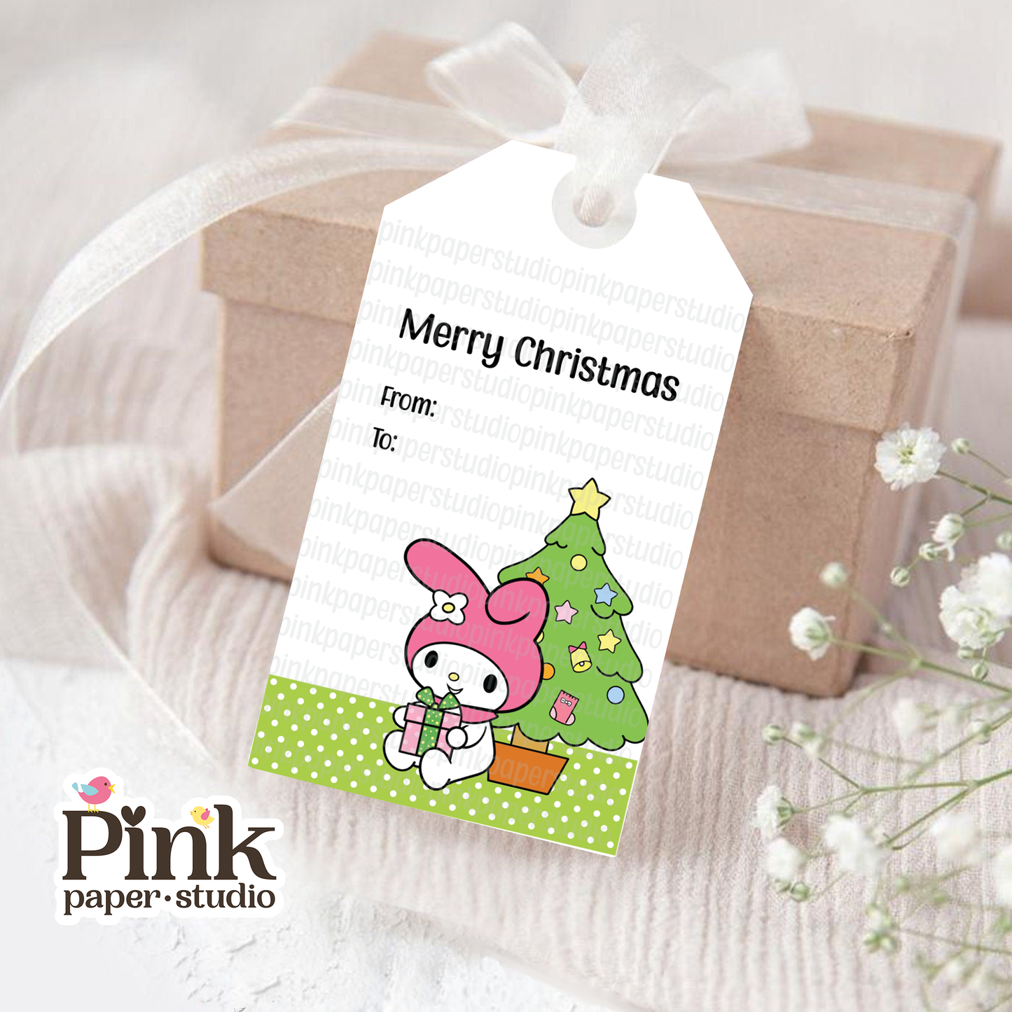 Hello Kitty Christmas Tags • Set of 9 Tags