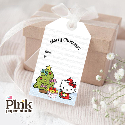 Hello Kitty Christmas Tags • Set of 9 Tags