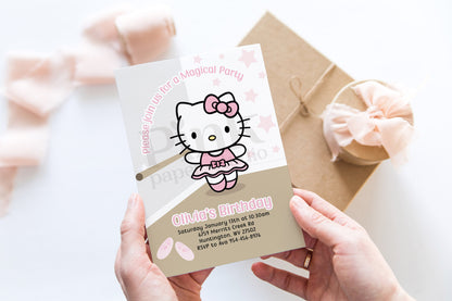 Hello Kitty Ballerina Invitations • Set of 12 Cards