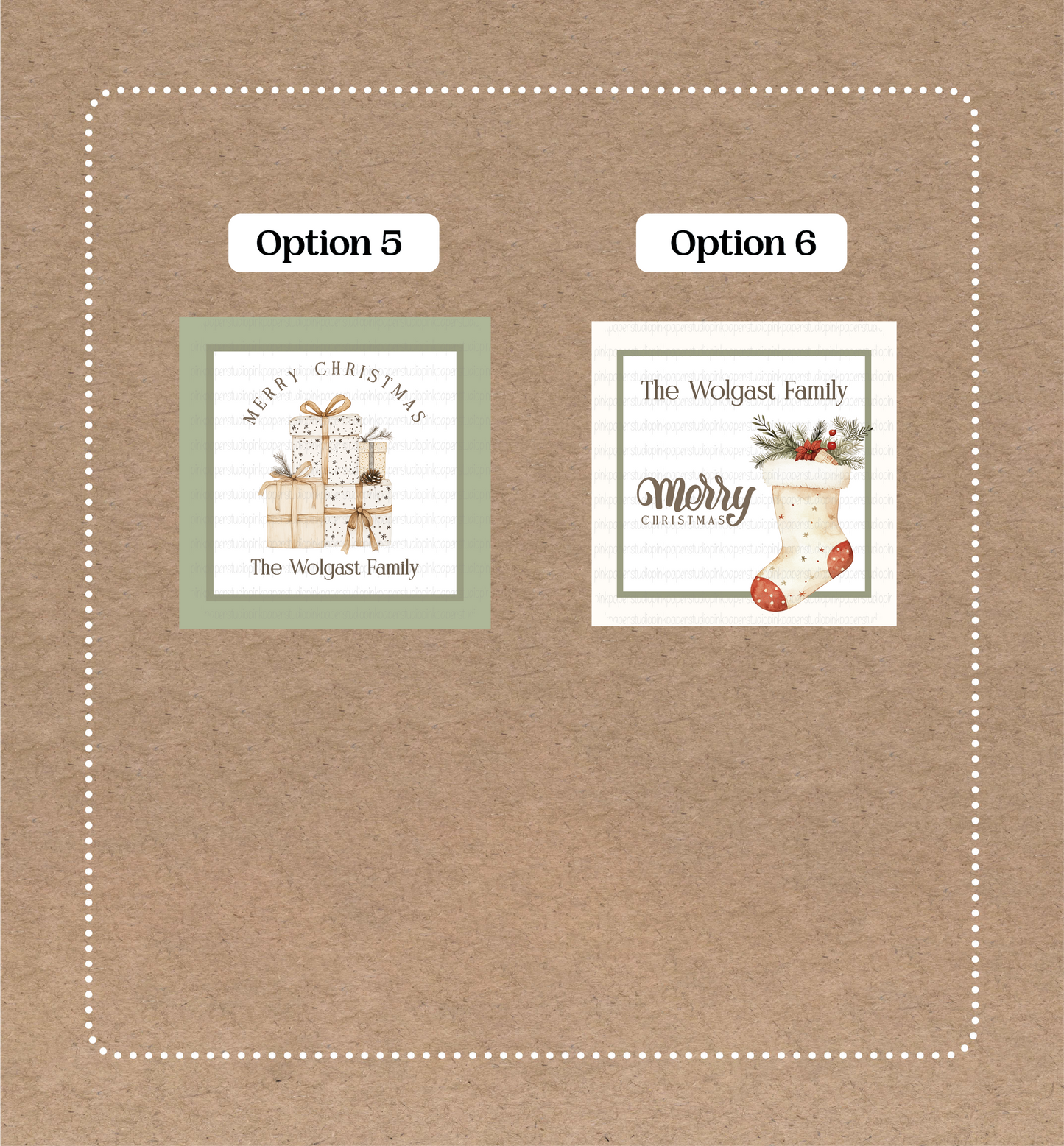 Christmas Labels • Set of 12 Labels