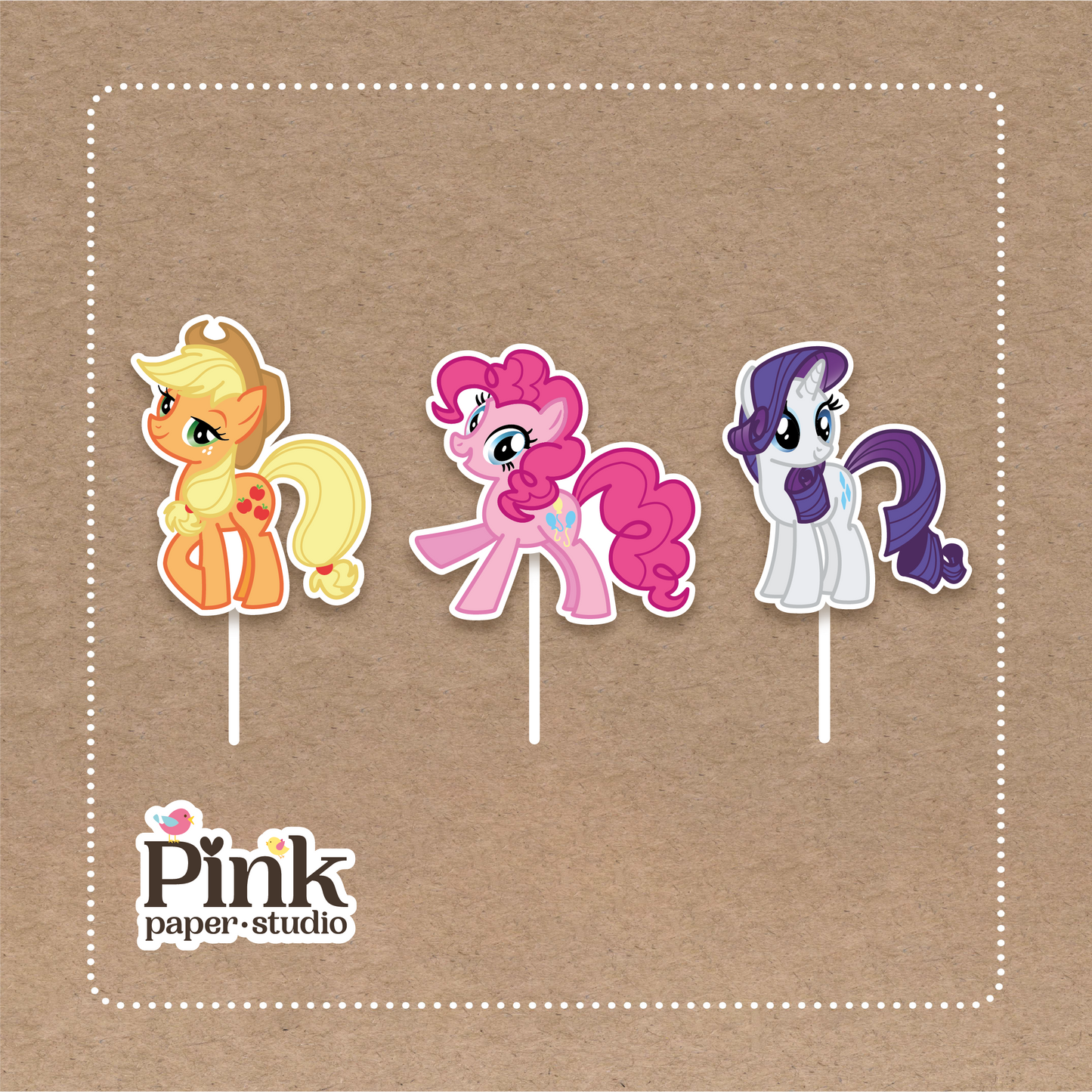 Little Pony Cupcake Toppers
