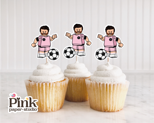 Leo Messi Cupcake Toppers