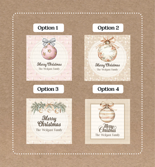 Christmas Labels • Set of 12 Labels