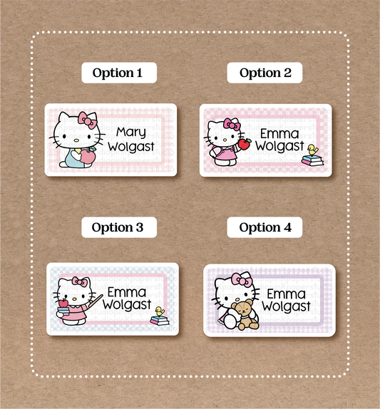 Hello Kitty Stickers • School Stickers • School Labels