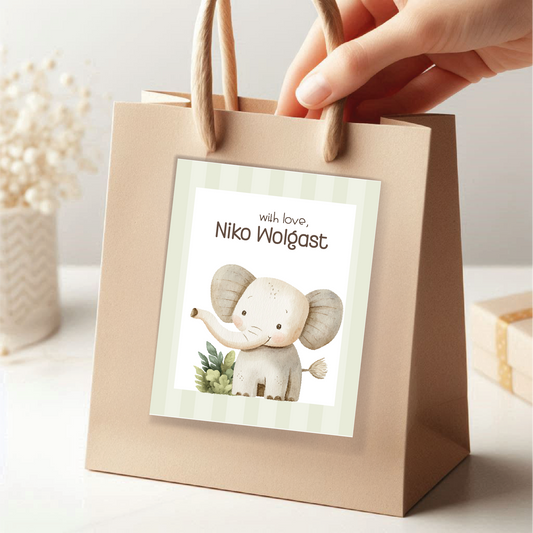 Cute Elephant • Calling Cards • Mommy Calling Cards • Set of 27 Cards Kids Calling Cards