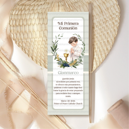 First Holy Communion Favor Cards • Primera Comunión para Niños