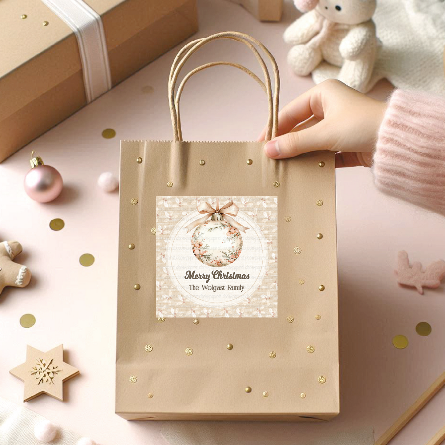 Christmas Labels • Set of 12 Labels