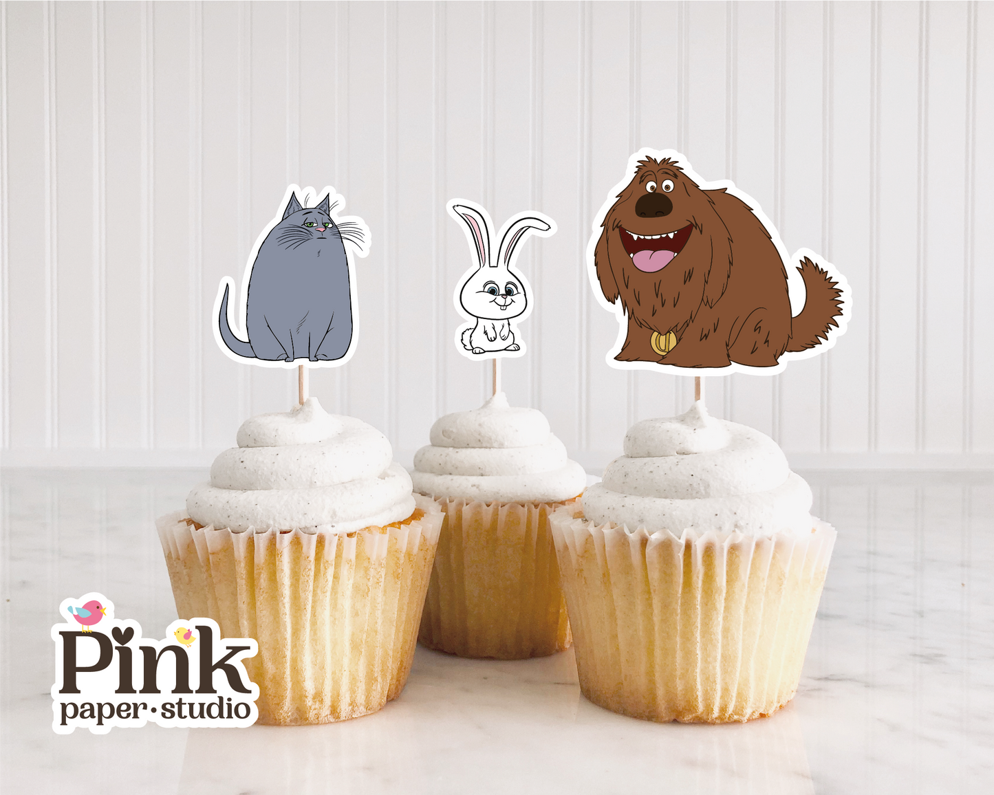 The Secret Life of Pets Cupcake Toppers