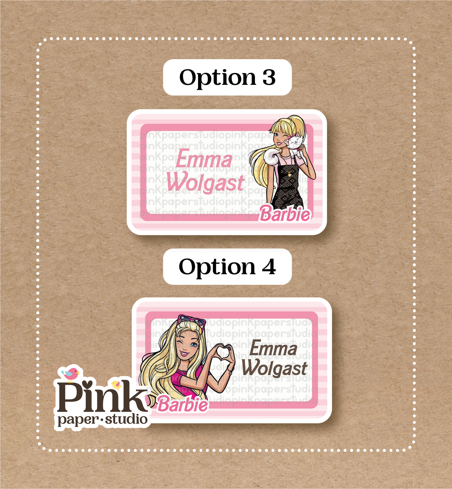 Barbie Stickers  • Barbie Labels • Set of 12 Stickers