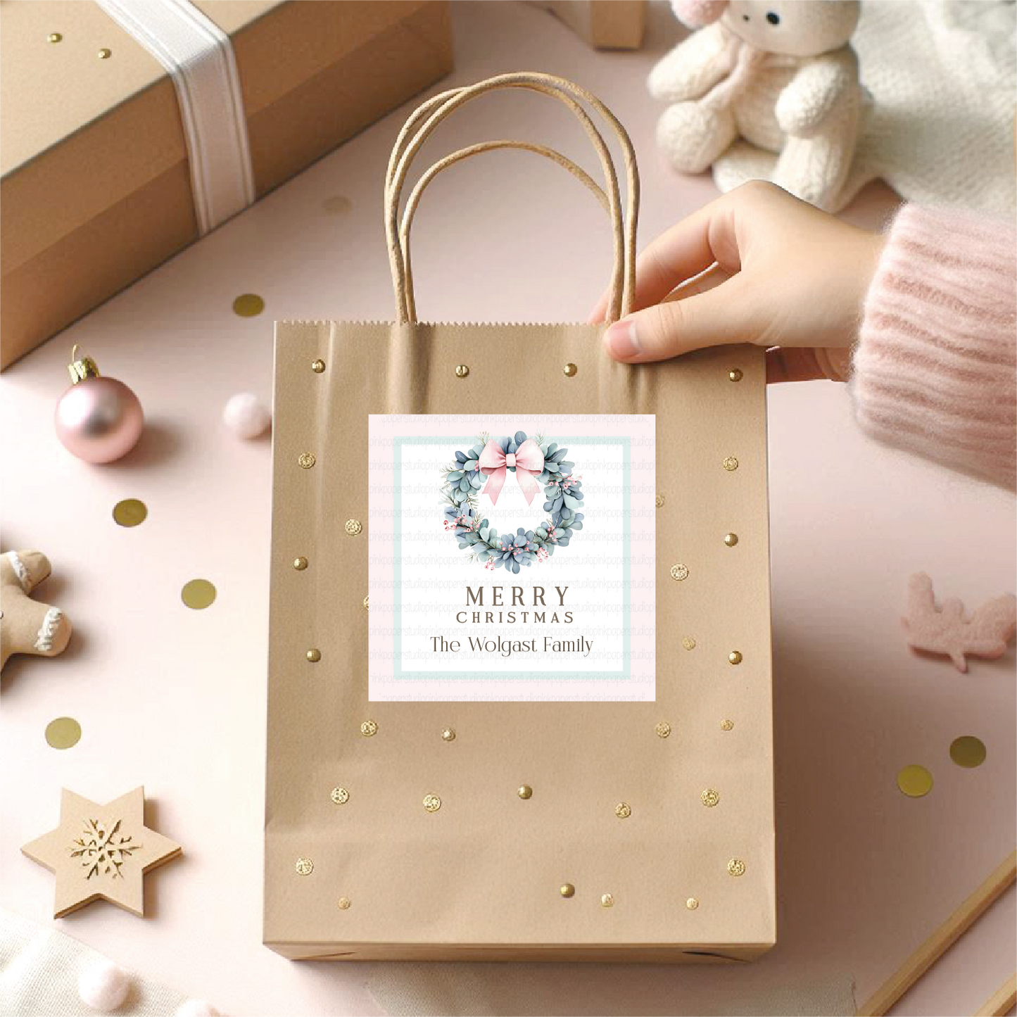 Christmas Labels • Set of 12 Labels