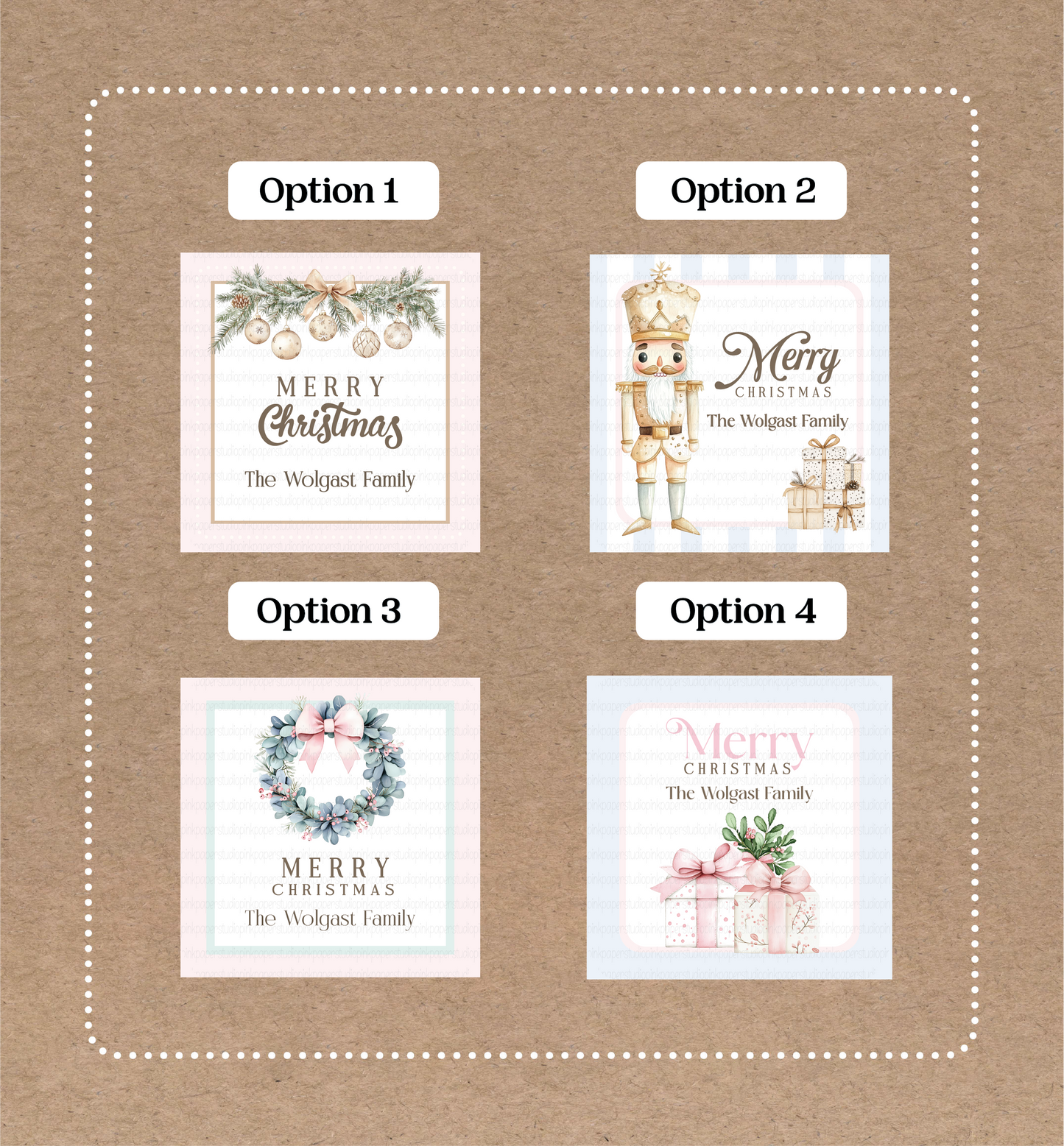 Christmas Labels • Set of 12 Labels