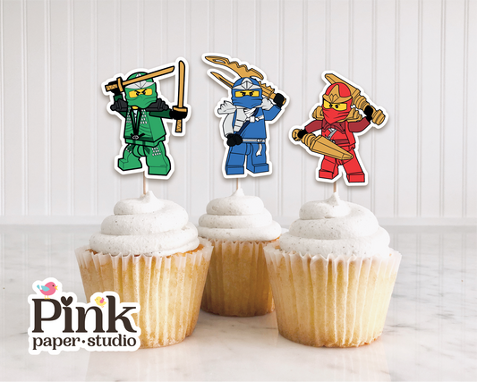 Ninja Cupcake Toppers