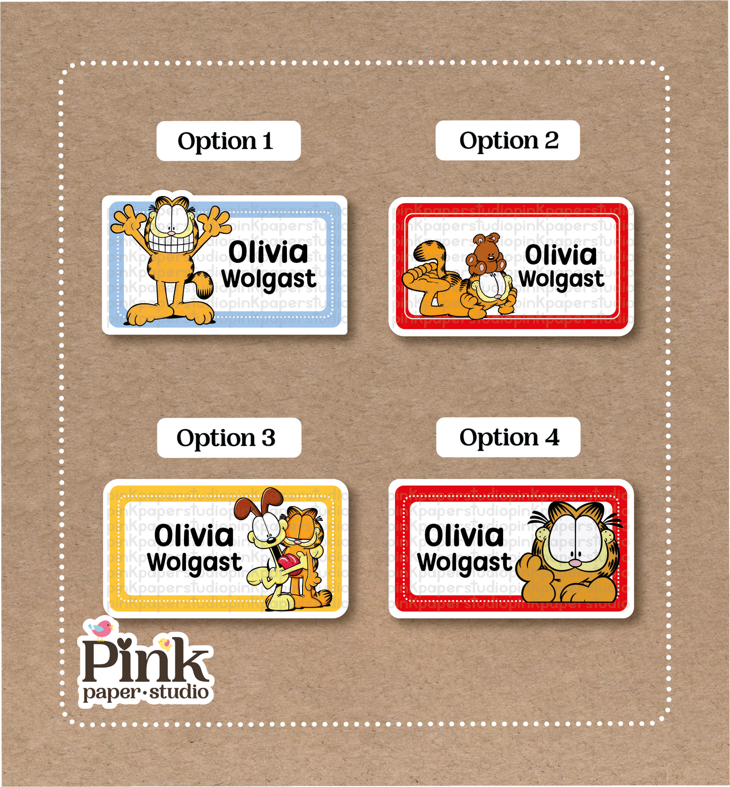 Garfield Stickers • Garfield Labels