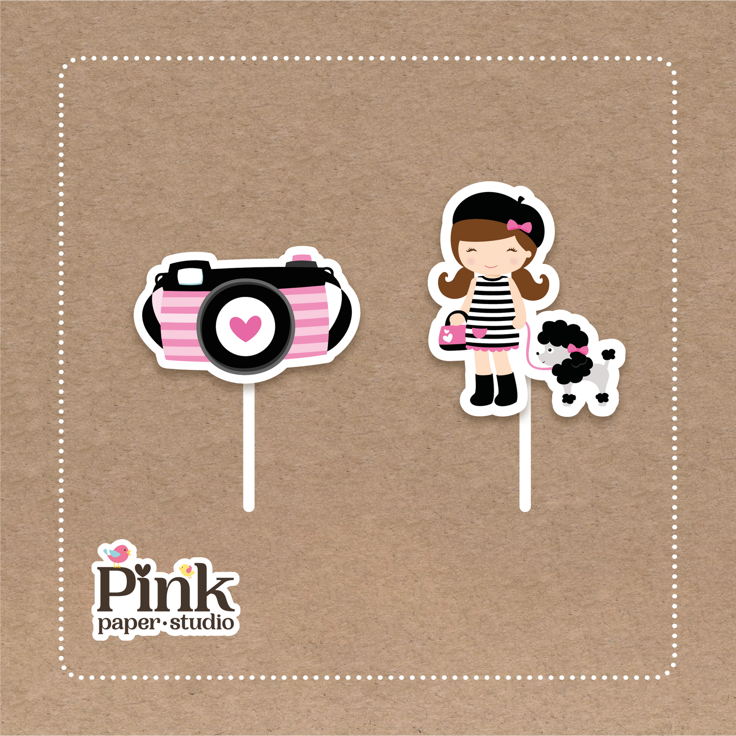 Paris Cupcake Toppers