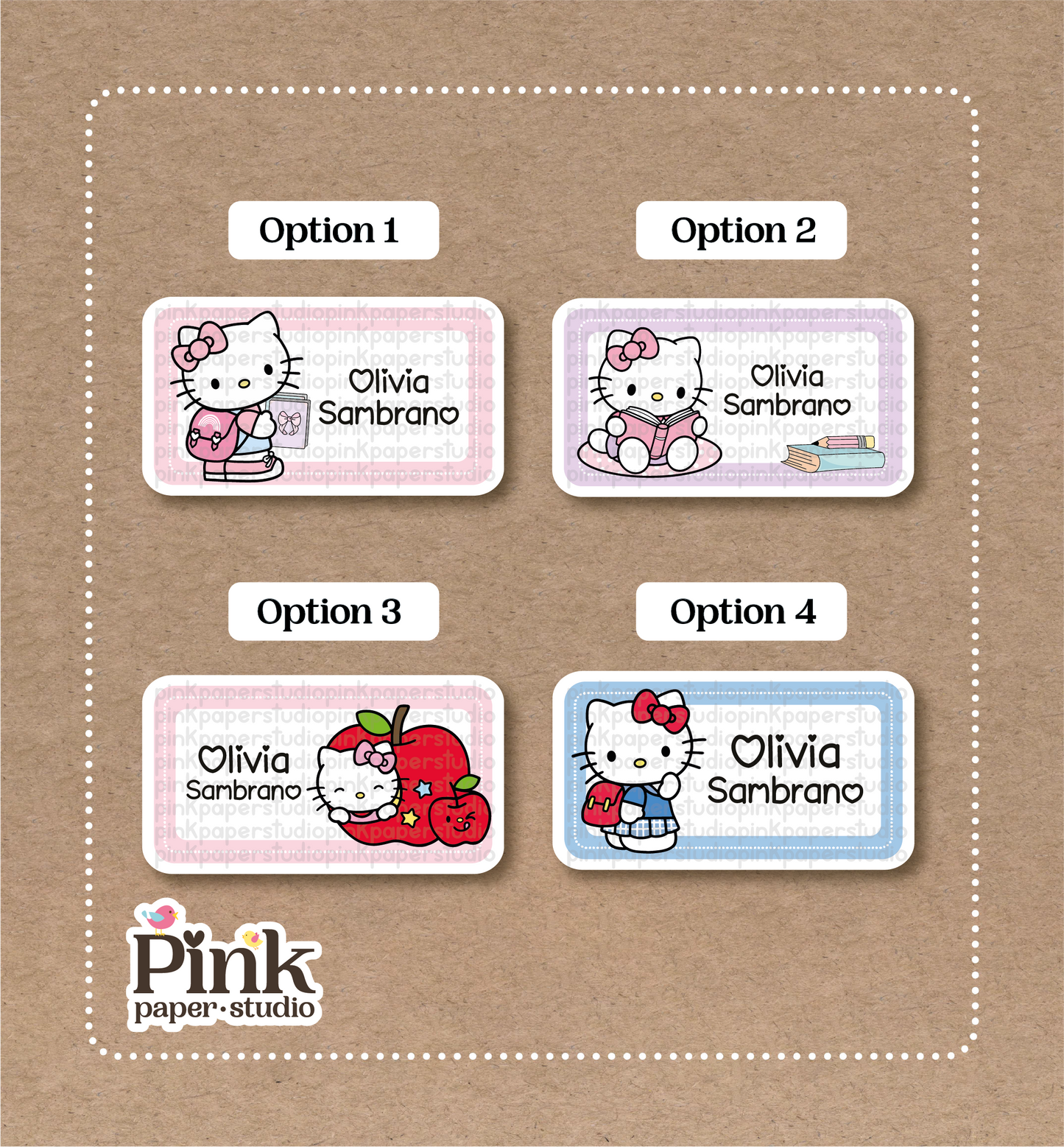 Hello Kitty Stickers • School Stickers • School Labels