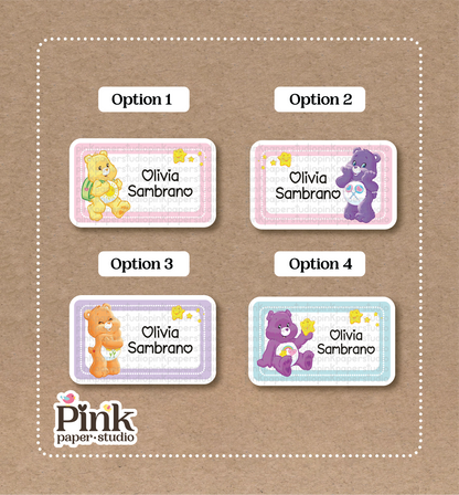 Care Bears Stickers • Care Bears Labels • Set of 12 Stickers