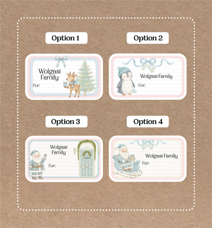 Christmas Labels • Noel • Set of 12 Labels