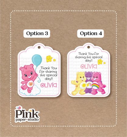 Care Bear Birthday Tags