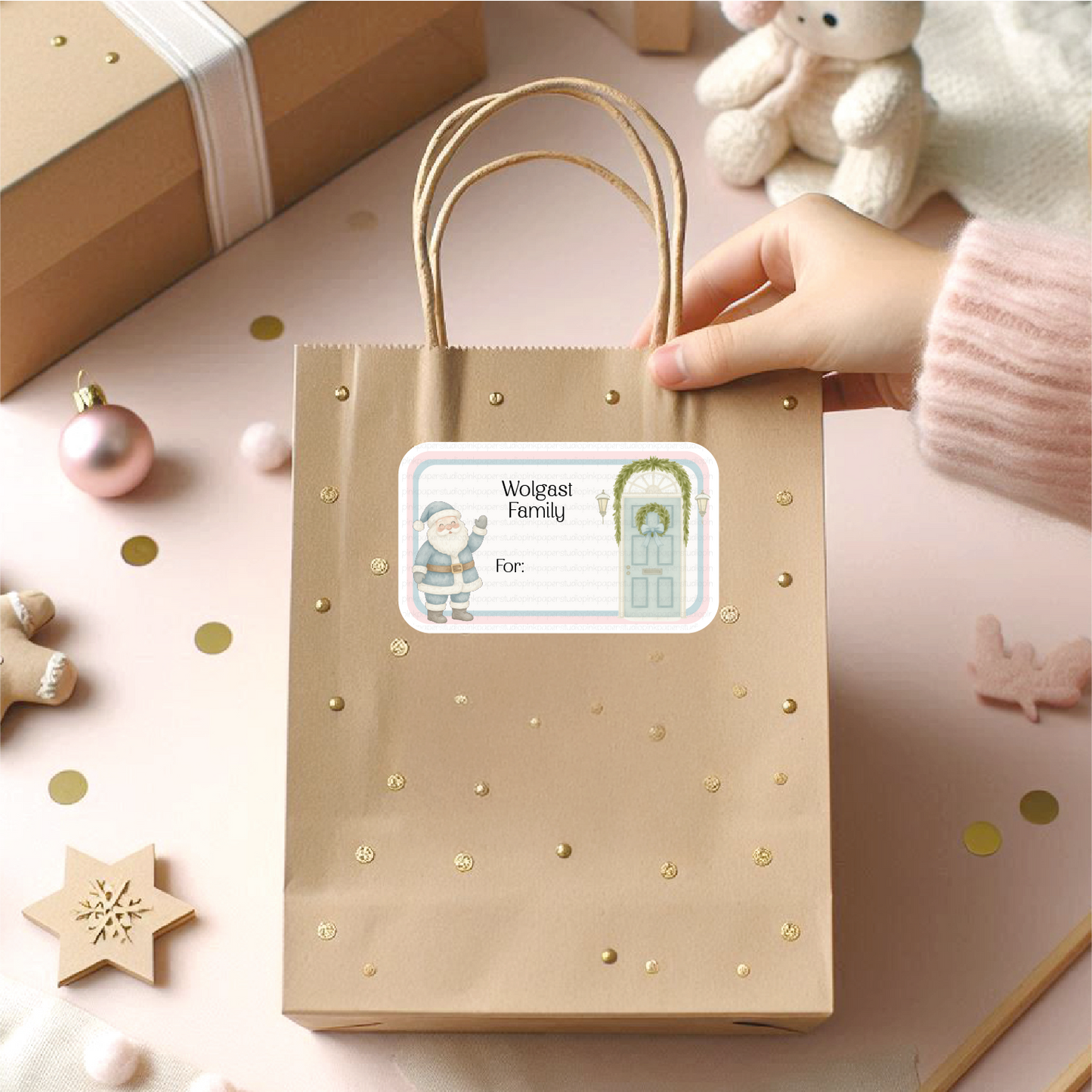 Christmas Labels • Noel • Set of 12 Labels