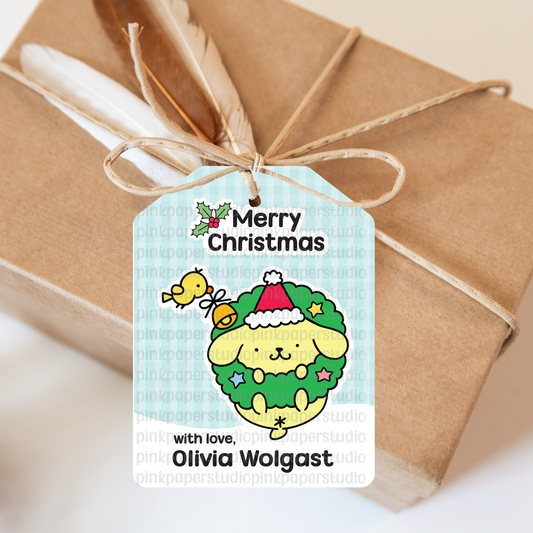 Pompompurin Christmas Tags • Set of 9 Tags